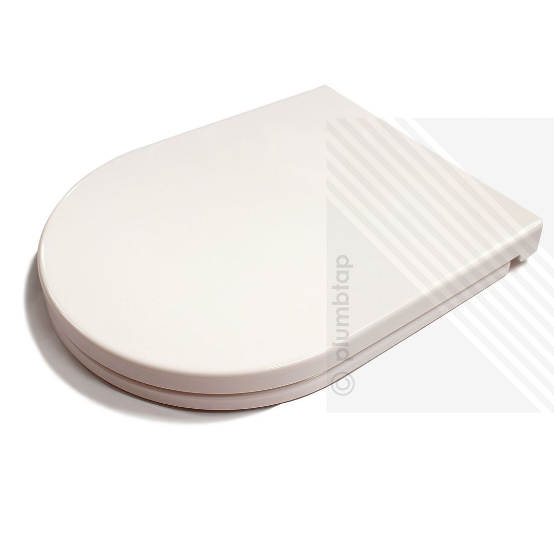 Solid Premium D Shape Soft Closing Toilet Seat for Adults & Children